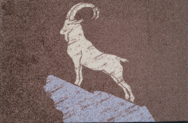 Fussmatte Steinbock Braun 50x75cm